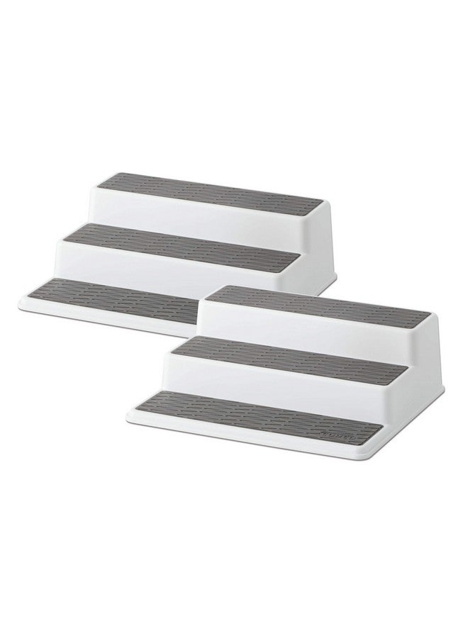 Copco منظم توابل كوبكو رمادي 2 غير قابل للانزلاق 3 طبقات لخزانة المؤن، عبوة 2، 10 بوصة - Image 1