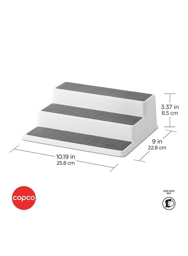 Copco منظم توابل كوبكو رمادي 2 غير قابل للانزلاق 3 طبقات لخزانة المؤن، عبوة 2، 10 بوصة - Image 5