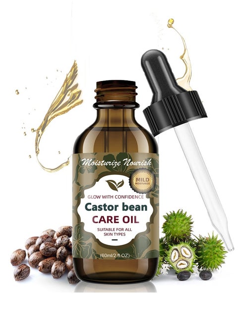 Castor bean CARE OIL Natural Antioxidant Base Oil – 72-Hour Deep Hydration – Repairs Sensitive Skin Barrier-Pressed Seed Oil