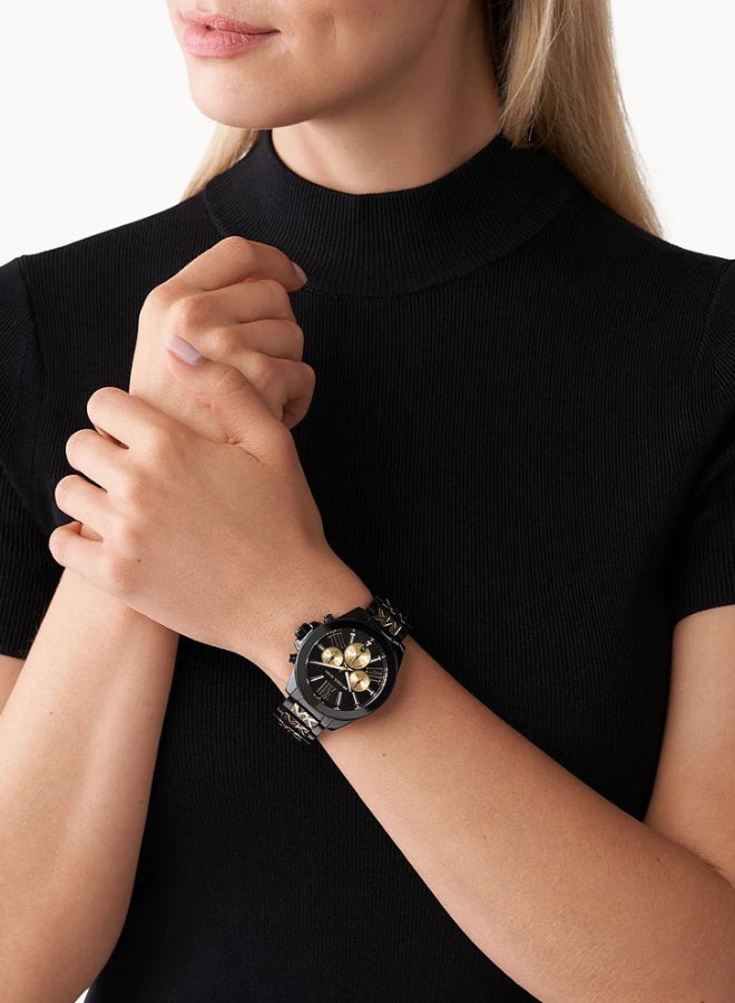 Michael Kors Women Wren Analog Black Dial Watch-MK6978 - Image 4