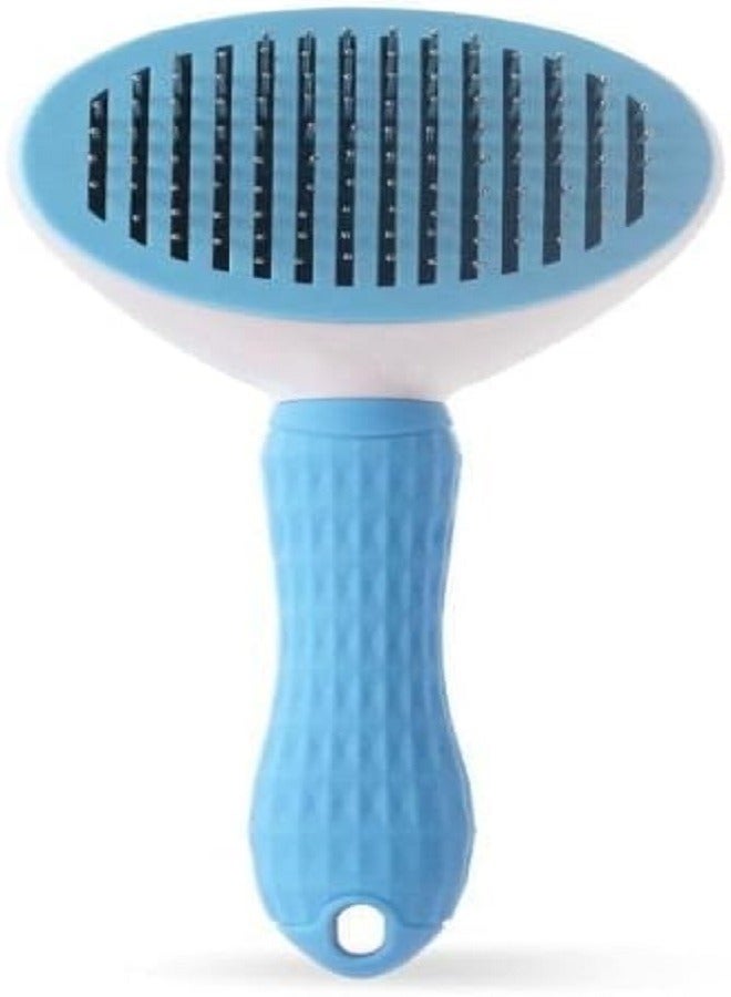 Cat Grooming Brush, Self Cleaning Slicker Brushes for Dogs and Cats Pet Grooming Brush for Pet Massage-Self Cleaning, Assorted Colors - Image 1