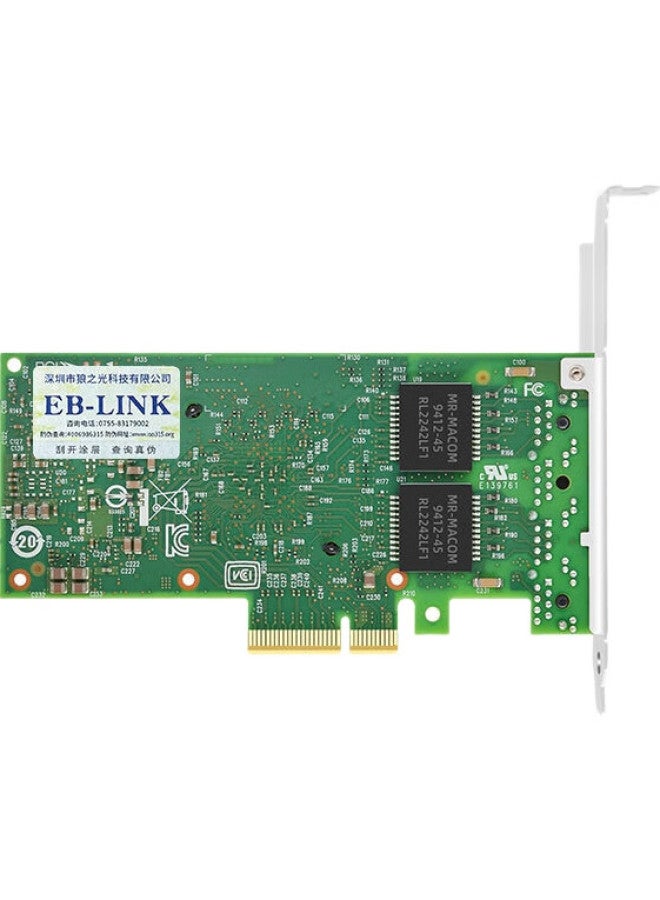 Eb-Link Pcie X4 Gigabit Quad-Port Server Network Card I350-T4V2 Version, Machine Vision Industrial Camera Network Adapter, Intel I350Am4 Chip - Image 2