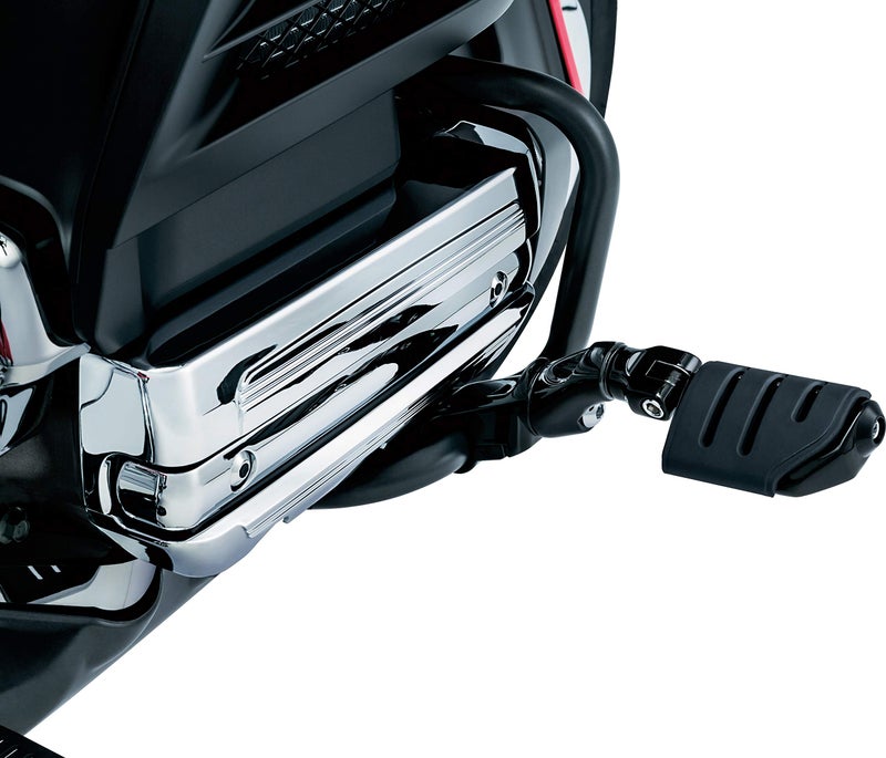 Kuryakyn 3995 Motorcycle Foot Controls: Ergo II Cruise Mounts with Trident Dually ISO Pegs and Mini Arms for Honda Gold Wing, Valkyrie Motorcycles, Gloss Black, 1 Pair - Image 5