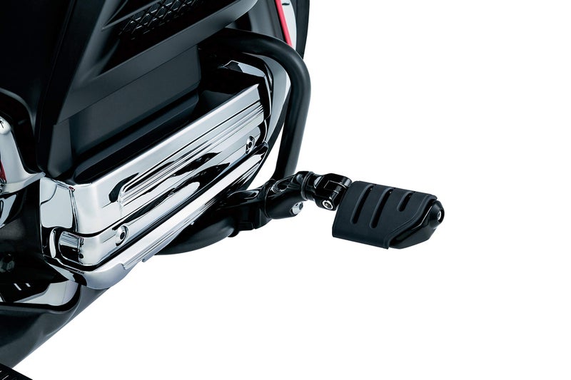 Kuryakyn 3995 Motorcycle Foot Controls: Ergo II Cruise Mounts with Trident Dually ISO Pegs and Mini Arms for Honda Gold Wing, Valkyrie Motorcycles, Gloss Black, 1 Pair - Image 3