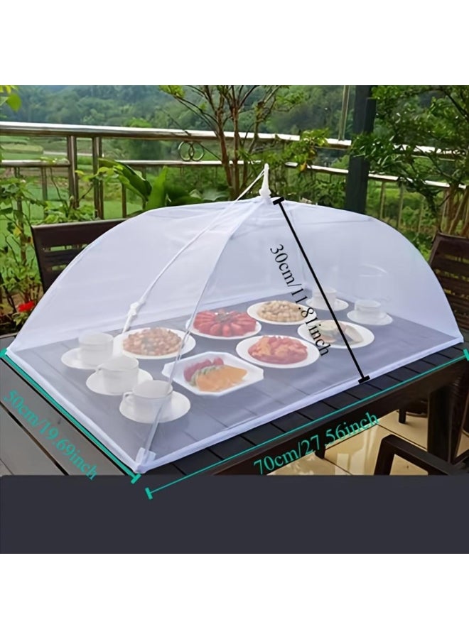 Mesh Food Cover for Plates,Folding Versatile Outdoor Dining Protector, Washable and Removable, Insect-Resistant for Camping and Restaurant Use  - Image 2
