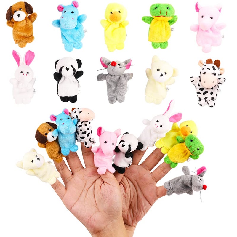 Miaopen 10Pcs Finger Puppets Set Soft Plush Animals Finger Puppet Toys for Kids Mini Plush Figures Toy Assortment for Boys Girls Party Favors for Shows Playtime Schools - Image 3