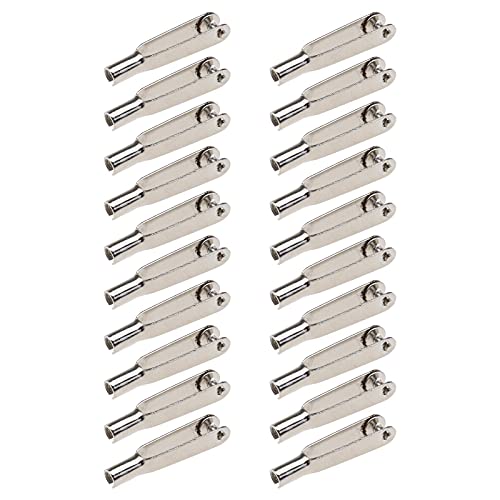 Micro Traders 20pcs Mini Snap Links M3 Thread Clip SelfLocking Metal Clevis Clips Fixing Wing for Remote Control Model Airplanes Electric Plane - Image 1
