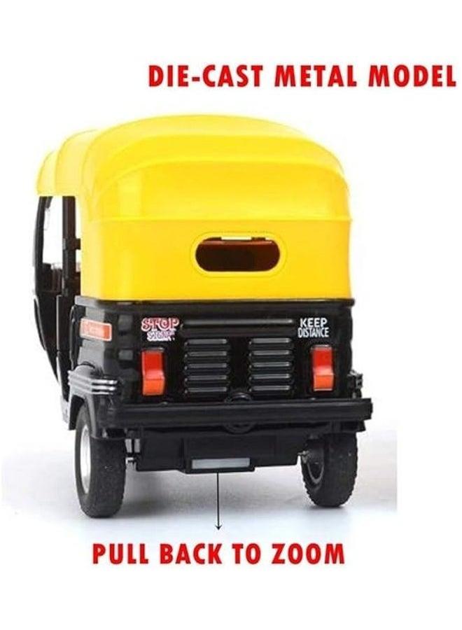 HALAMODO Alloy Simulation Indian Three-wheel Motorcycle Toy Model with Light And Music - Image 3