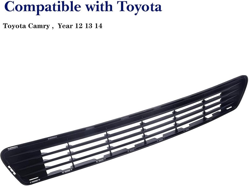 JustDrivably Replacement Parts Front Lower Bumper Grill Grille Compatible With Toyota Camry 2012 2013 2014 (L LE XLE Hybrid LE Hybrid XLE Hybrid SE), TO1036128 - Image 3