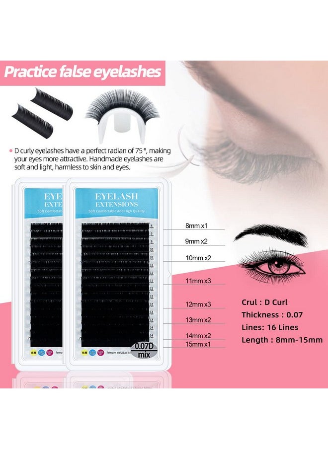 DNSGOOR - Lash Extension Kit Professional Eyelash Grafting Training Tools Mannequin Head Usb Fan Lash Shampoo 0.07D Curl Mix 815Mm Glue Practice Eyelash Strips Lash Mapping,Exercise Set For Beginner - Image 1