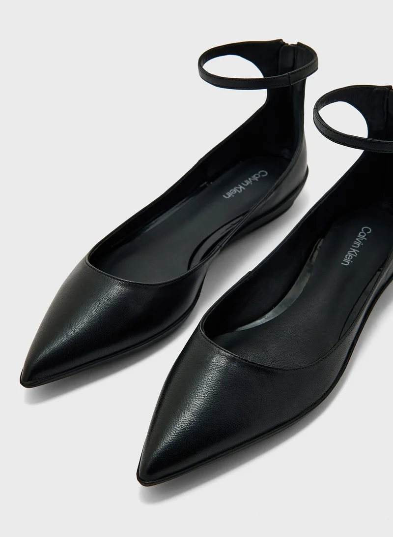 CALVIN KLEIN Ankle Strap Moccasins