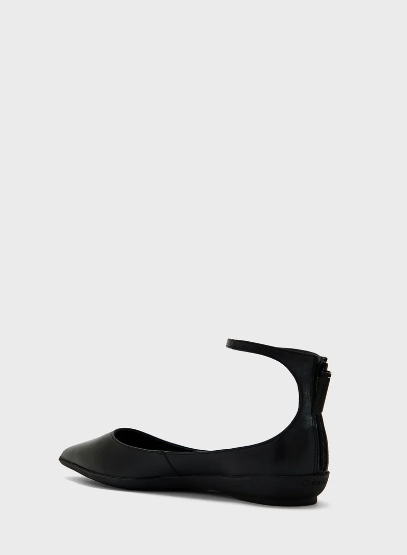 CALVIN KLEIN Ankle Strap Moccasins