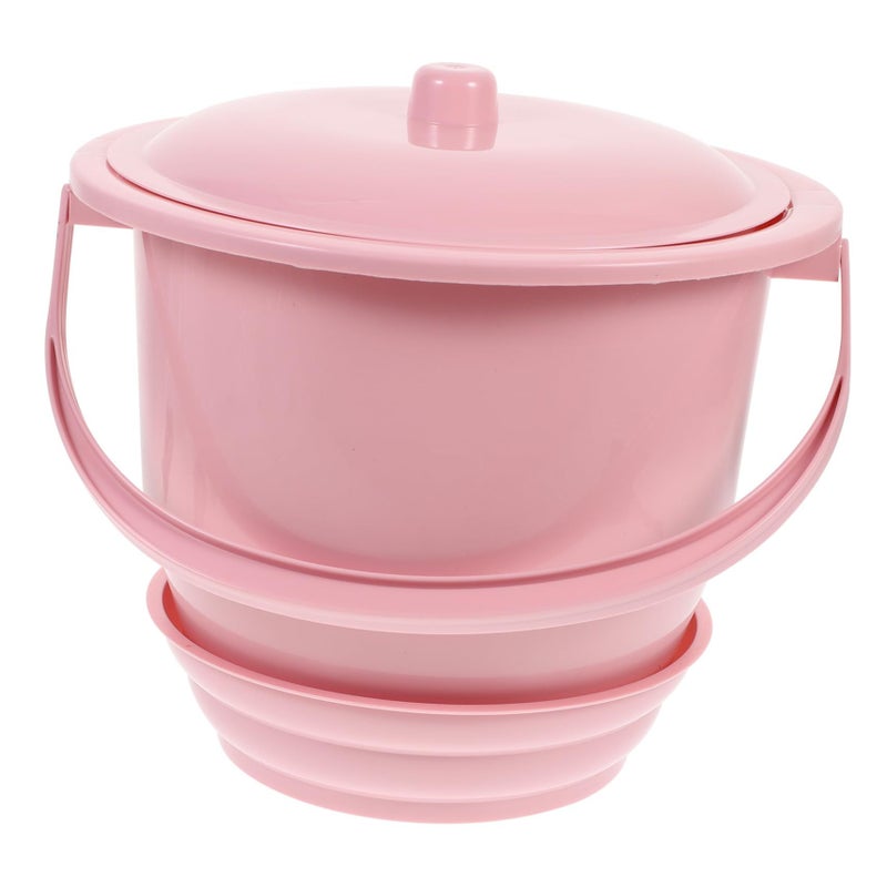 Portable Female Urinal with Lid Thick Material Non Slip Bottom and Handle - Image 2