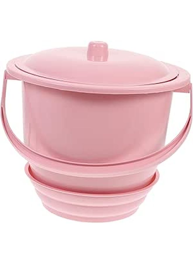 Portable Female Urinal with Lid Thick Material Non Slip Bottom and Handle - Image 1