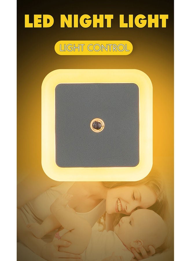 NIBEMINENT 6-Piece Plug-in LEDs Night Lights Warm White - Image 2