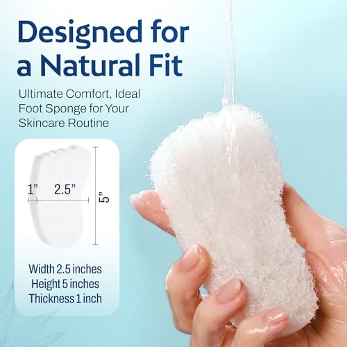 HartFelt Foot Exfoliating Sponge | Chemical-Free Foot Scrubbers for Smooth & Soft Feet | Gentle Sponge Pad for Callus Removal, Dead Skin & Cleansing | Made in USA - 2 Count - Image 5