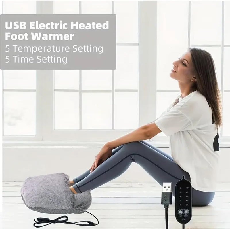 USB Heated Foot Warmer With For Indoor Office Use 5 Lightweight Portable Design - Image 2
