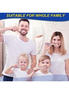 Patelai 100 Pcs Individually Wrapped Toothbrush Bulk Disposable Travel Toothbrushes Soft Bristle Tooth Brush Single Pack For Camping Adults Kids Hotels Guest Toiletries (Blue)  - Image 3