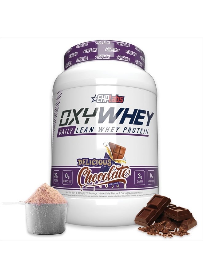 EHP Labs - EHPlabs OxyWhey Whey Protein Isolate Powder - 25g of Whey Isolate Protein Powder, Meal Replacement Shake, Sugar Free Protein Powder - 25 Serves (Delicious Chocolate) - Image 1