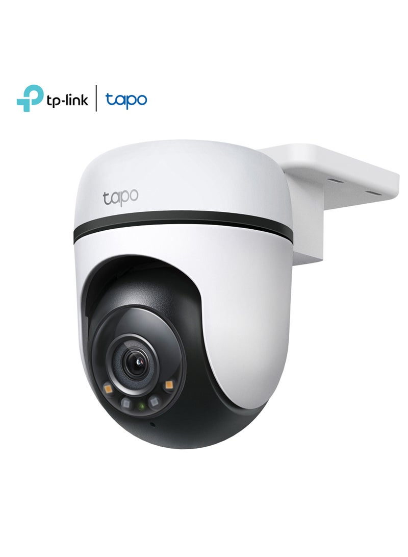 TP-Link Tapo 1080p Full HD Outdoor Pan/Tilt Security Wi-Fi Camera, 360° Motion Detection, IP65 Weatherproof, Night Vision, Cloud &SD Card Storage, Works With Alexa&Google Home (Tapo C500) White - Image 1
