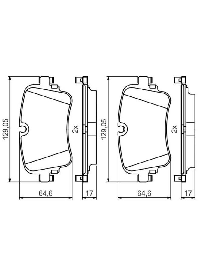 بوش وسادات قمشات فحمات فرامل بوش BP2058 0986495426 - مجموعة واحدة - Image 3