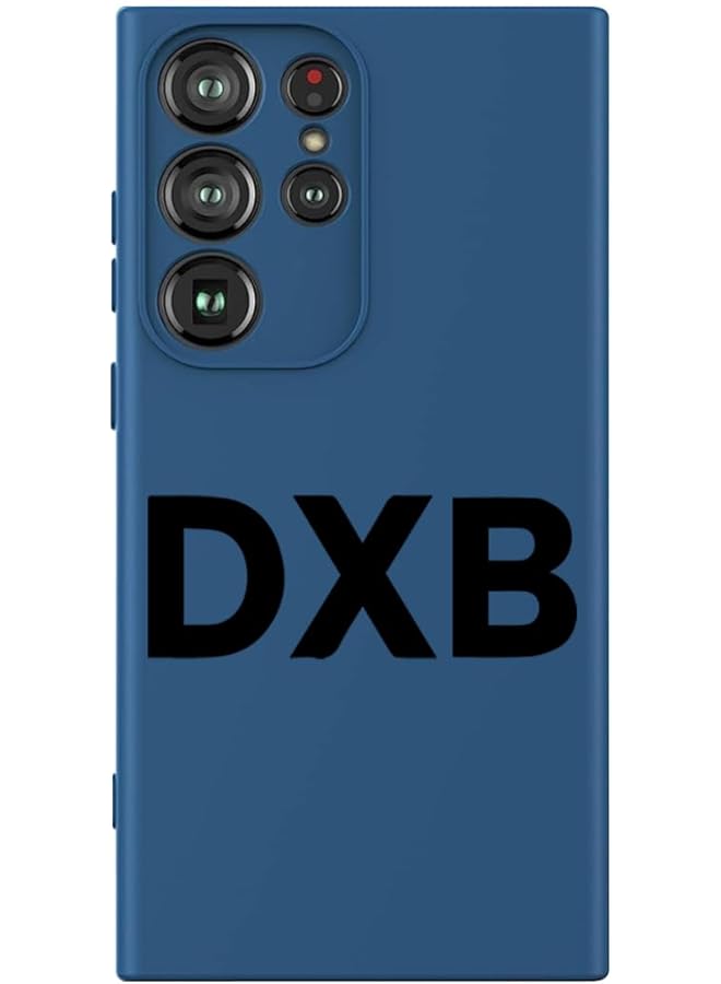 إيروريكس جراب واقٍ رفيع من السيليكون السائل مع حماية كاملة للجسم مضاد للخدش ومضاد للصدمات لهاتف Samsung Galaxy S24 Ultra أزرق Dxb أسود متعدد الألوان Mcplssgs24Ubluea213 - Image 1