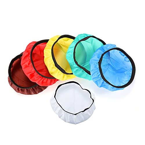 Soonpho 7 180mm Soft Diffuser Sock for Photography Studio Strobe Reflector Standard ReflectorWhiteRedBlueYellowGreenBrown - Image 1