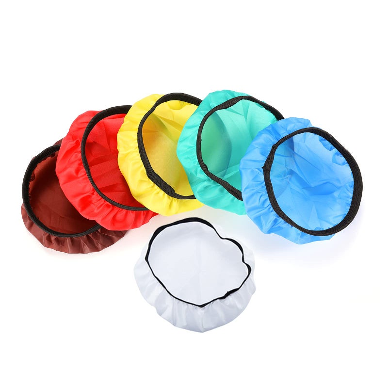 Soonpho 7 180mm Soft Diffuser Sock for Photography Studio Strobe Reflector Standard ReflectorWhiteRedBlueYellowGreenBrown - Image 2