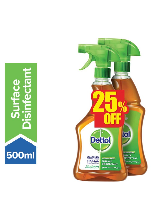 2 Piece Anti-Bacterial Surface Disinfectant Set 500ml
