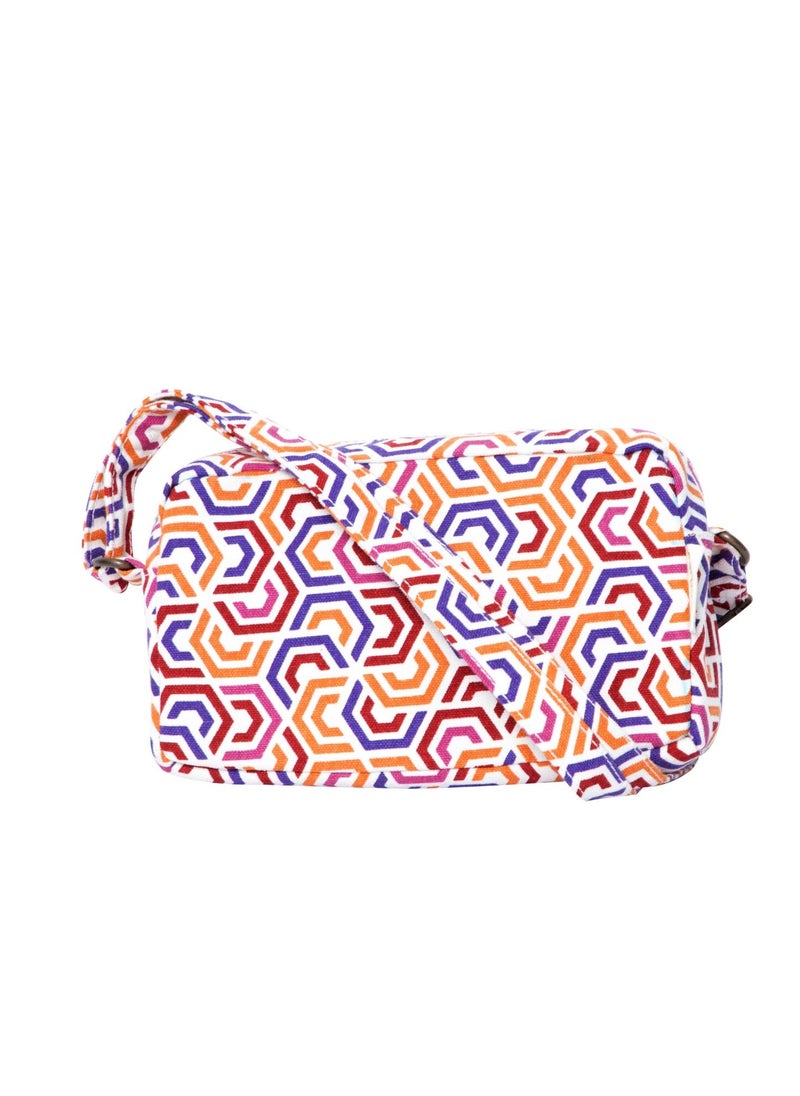 Earthsafe Earthsave Cotton Premium Sling Bag Canvas Sling Bag for Women with Adjustable Strap  - Image 1