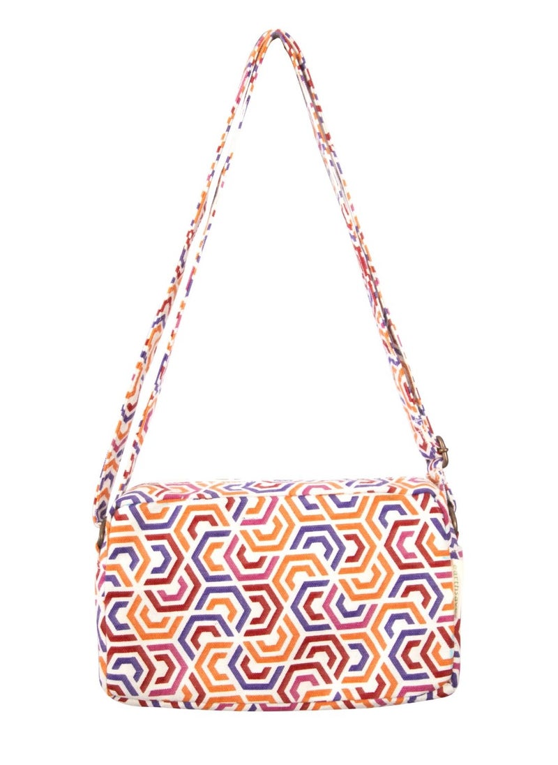 Earthsafe Earthsave Cotton Premium Sling Bag Canvas Sling Bag for Women with Adjustable Strap  - Image 2