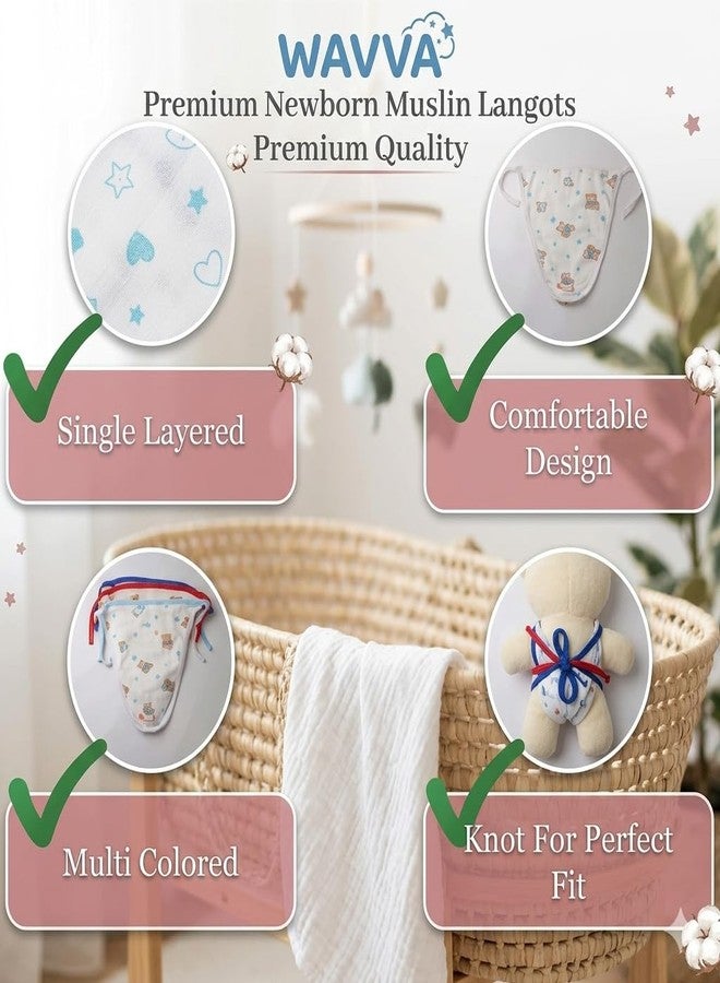 Wavva® Pure Cotton Baby Langota Nappies Cloth Diaper for 0-12 Months Pure Cotton, Super Soft, Easy to tie, Easy to Clean, and Durable to Withstand Many Wash. (10) - Image 4