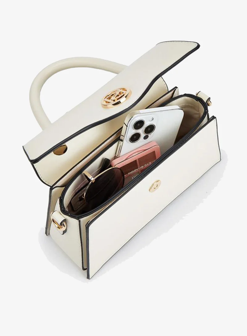 Paprika BEIGE Smooth Pu Satchel Bag for Women | Best Price UAE