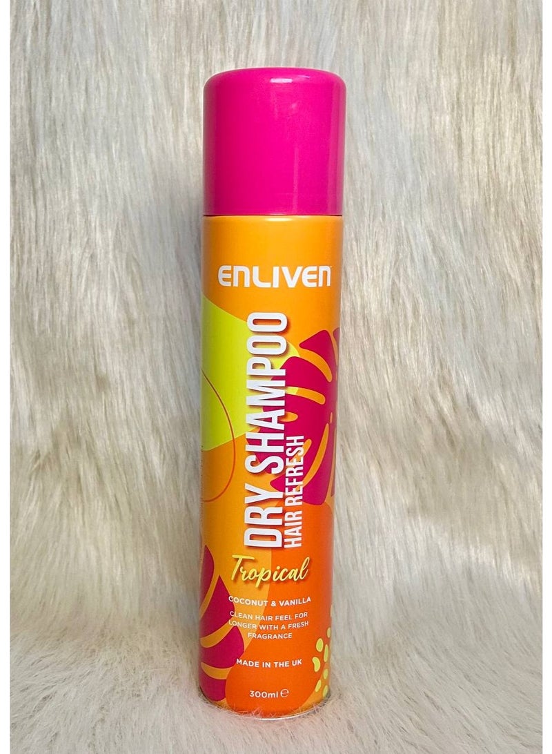 Enliven Tropical Dry Shampoo 300 ml (Packaging may vary) - Image 4