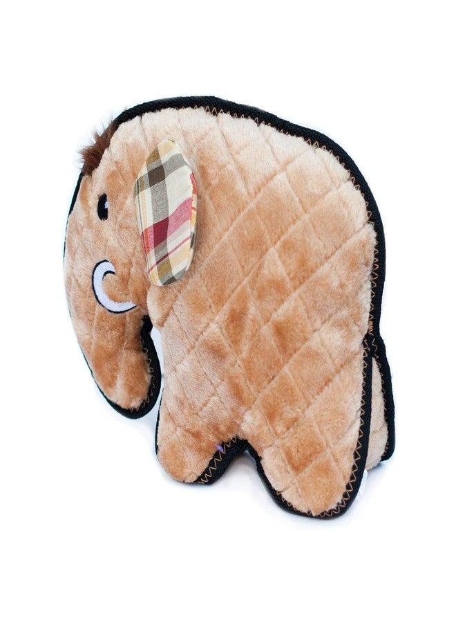 ZippyPaws Zippy Paws - Z-Stitch Grunterz Durable Stuffed Squeaky Dog Toy - Manny the Mammoth - Image 2