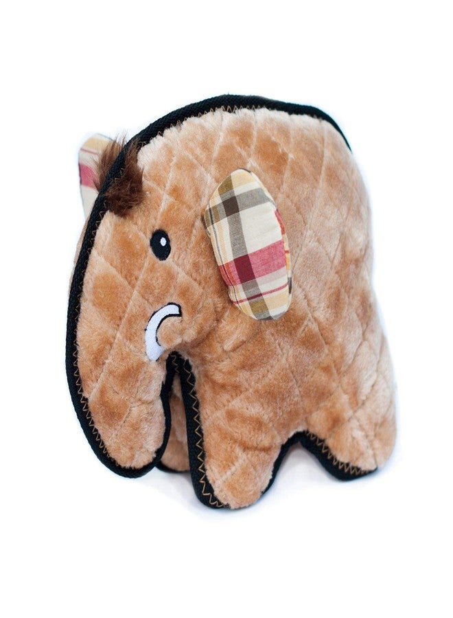 ZippyPaws Zippy Paws - Z-Stitch Grunterz Durable Stuffed Squeaky Dog Toy - Manny the Mammoth - Image 1