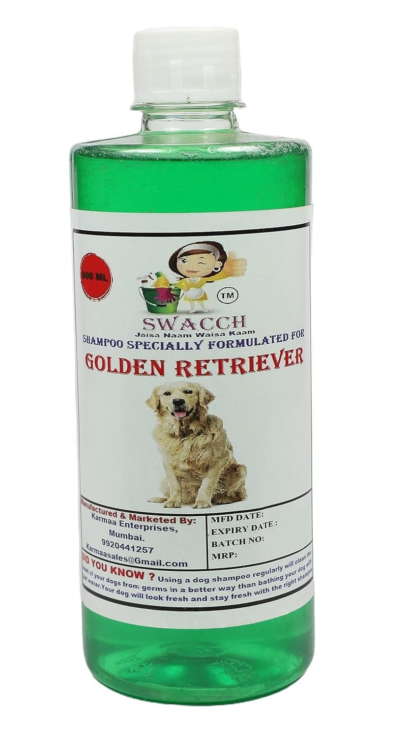 SWACCH Shampoo Specially FORMULATED for Golden Retriever 500ML NEEM ALOVERA - Image 2