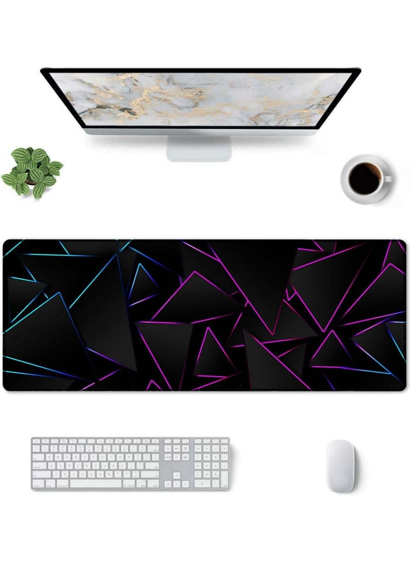 Gaming Laptop Mouse Pad Gaming Mouse Pad Big Desk Pads PC Keyboard Non-Slip 800 * 300 * 3mm Thicker Supper Rubber Table Mat Mouse Pads Edges Design for mouse and keyboard,gaming home and working office - Image 1