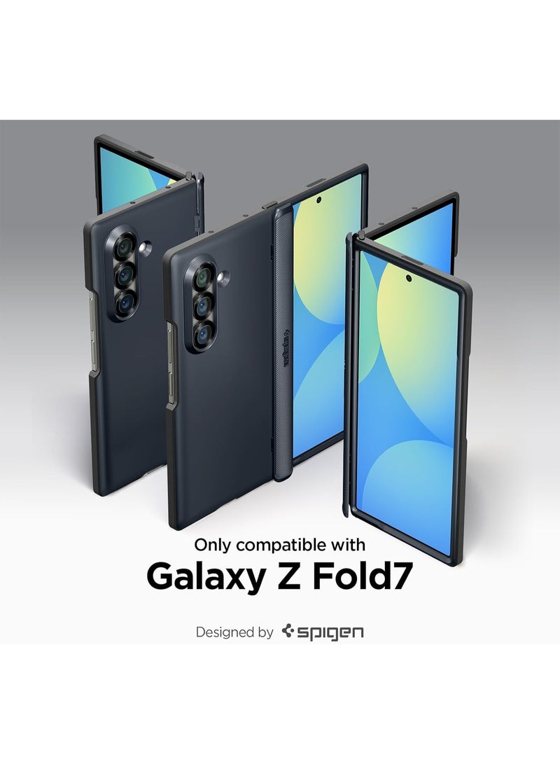 Spigen غطاء حماية سليم أرمور برو ماغ فيت لجهاز سامسونج جالاكسي زد فولد 7 [ماغ سيف] مع تغطية المفصل (2025) - رمادي معدني - Image 2