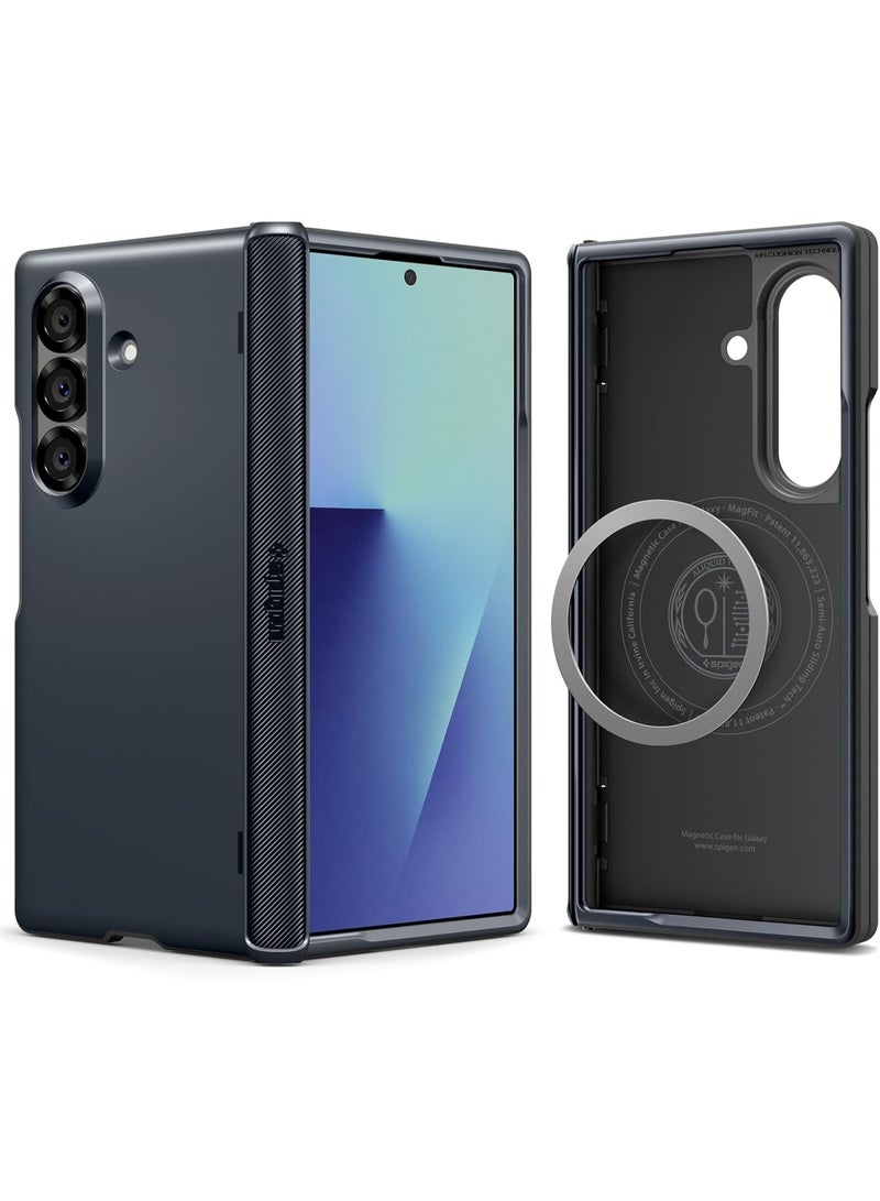 Spigen غطاء حماية سليم أرمور برو ماغ فيت لجهاز سامسونج جالاكسي زد فولد 7 [ماغ سيف] مع تغطية المفصل (2025) - رمادي معدني - Image 1