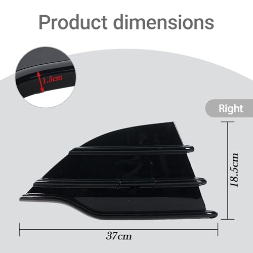 JESYMBX Front Bumper Lower Grill Cover Trim For Ford Kuga Escape 2013-2016 Tow Hook DV45-17K946-B Right - Image 2
