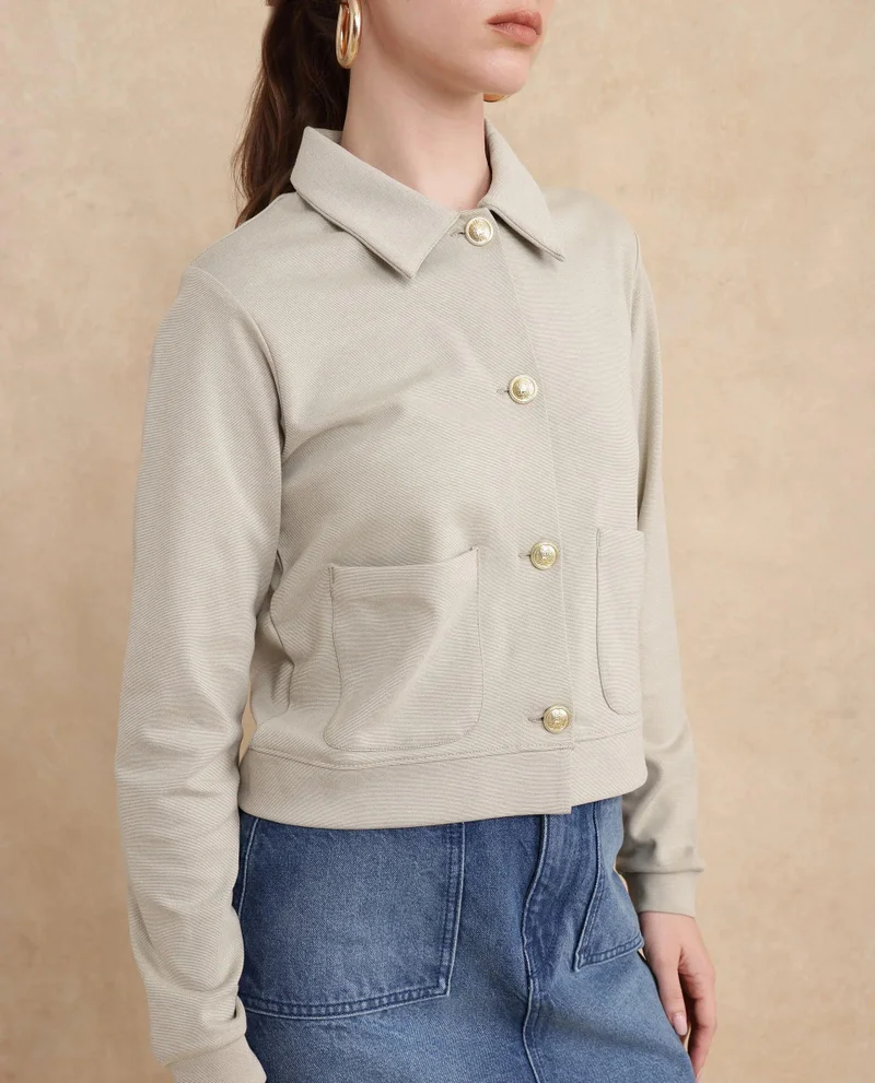 Rareism Women's Relaxed Fit Plain Shirt
