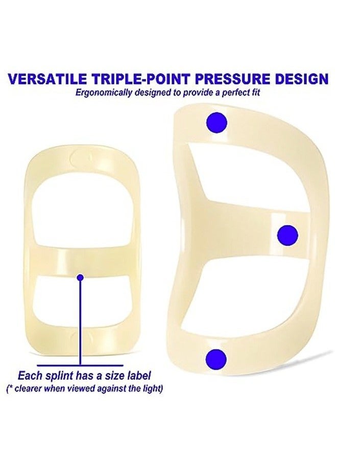 5Pcs Joint Fixator Oval Finger Splints  Sleeves Kit 5 Graduated Trigger Finger Splint for Trigger/Arthritis/Straightening Finger Brace Support for Thumb/Middle/Ring/Index/Pinky (Size 3,4,5,6,7) - Image 2