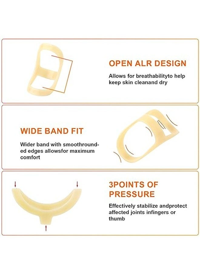 5Pcs Joint Fixator Oval Finger Splints  Sleeves Kit 5 Graduated Trigger Finger Splint for Trigger/Arthritis/Straightening Finger Brace Support for Thumb/Middle/Ring/Index/Pinky (Size 3,4,5,6,7) - Image 3