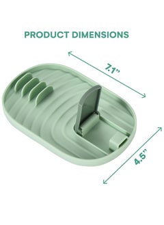 Oasisgalore Multifunctional Spoon Rest and Pot Lid Holder with 4 Slots Keep Cooking Utensils Separated  - Image 3