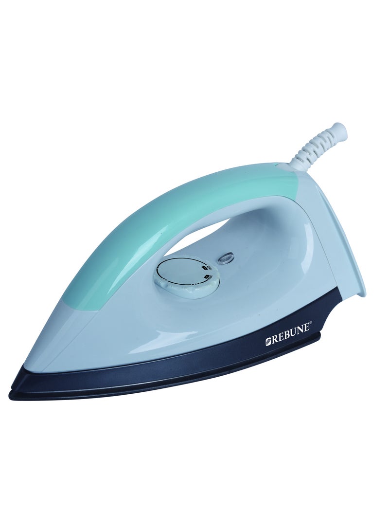 REBUNE Dry Iron, 1100W Power, Non-Stick Soleplate, 5 Temperature Levels, Model RE-3-070 0.09 kg 1100 W RE-3-070 White - Image 1