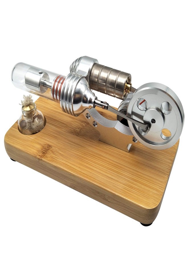 Sunnytech محرك ستيرلنغ بالهواء الساخن من سانيتيك مع LED ملون لعبة تعليمية مولد طاقة كهربائية بعجلة واحدة M14-03-S - Image 5