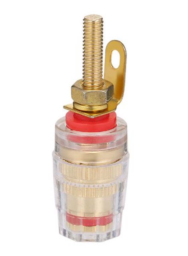 NIBEMINENT Pair Of 4 Banana Amplifier Connector Plug Multicolour - Image 2