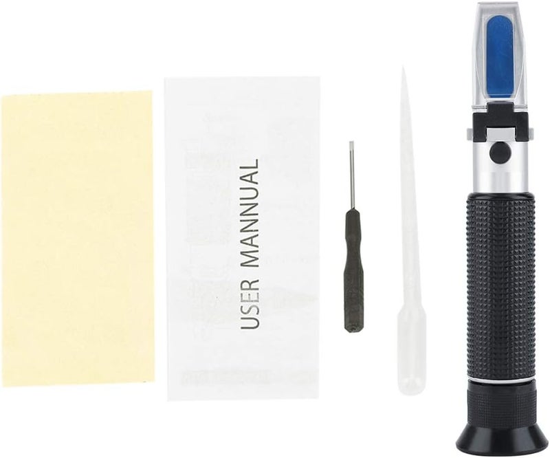 klarako Refractometer, 3 in 1 Design Handheld Sugar Salinity Tester Durable Aluminum Salinometer to Test the Sugar Content of Beer Honey Vegetable Oil Syrup Molasses Fruit Juice the Salinity - Image 1