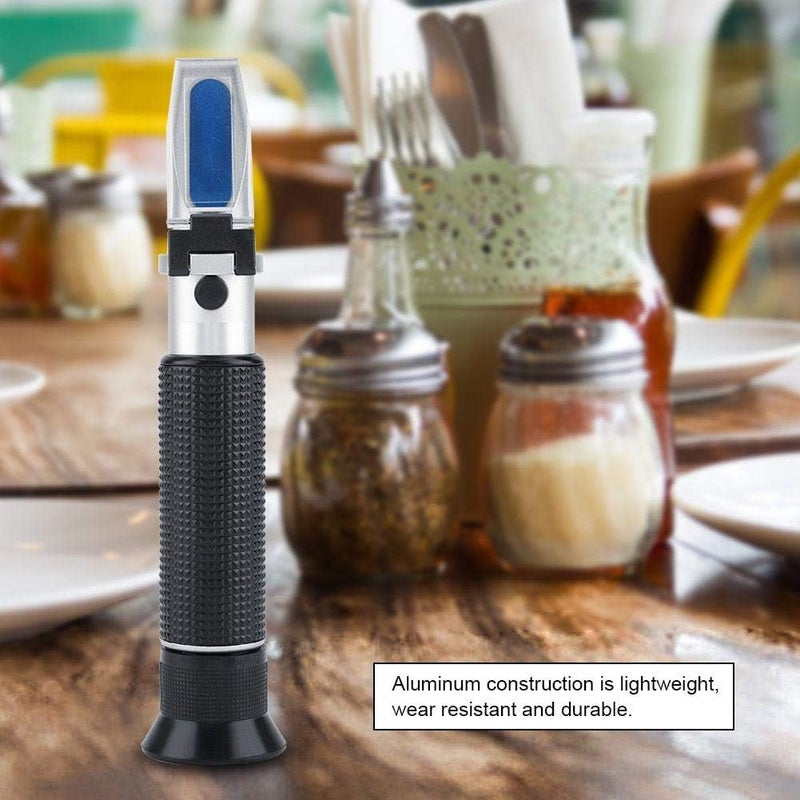 klarako Refractometer, 3 in 1 Design Handheld Sugar Salinity Tester Durable Aluminum Salinometer to Test the Sugar Content of Beer Honey Vegetable Oil Syrup Molasses Fruit Juice the Salinity - Image 3